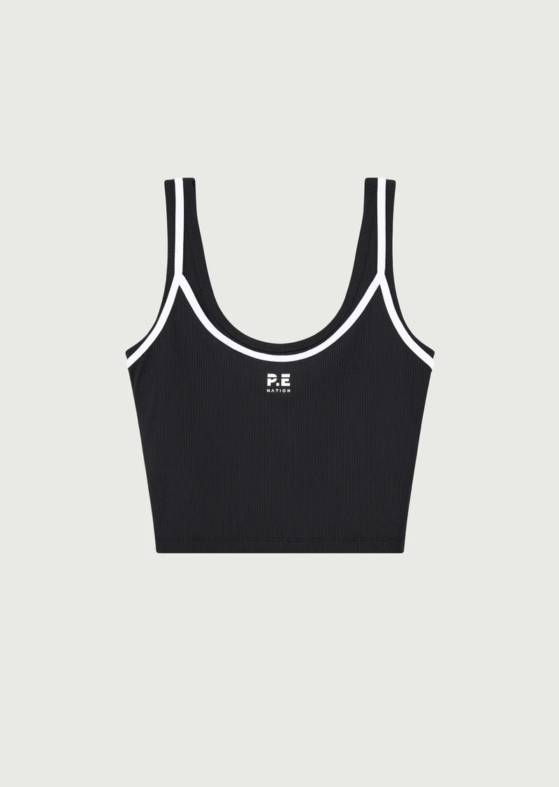 Forward Crop Tank - Black