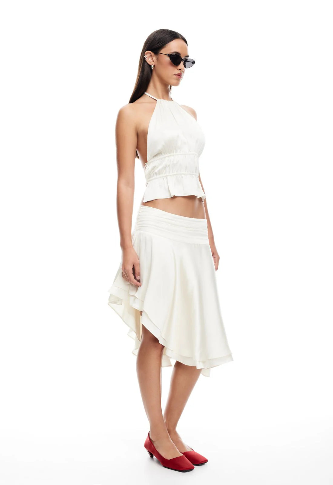 LEGACY MIDI SKIRT - IVORY