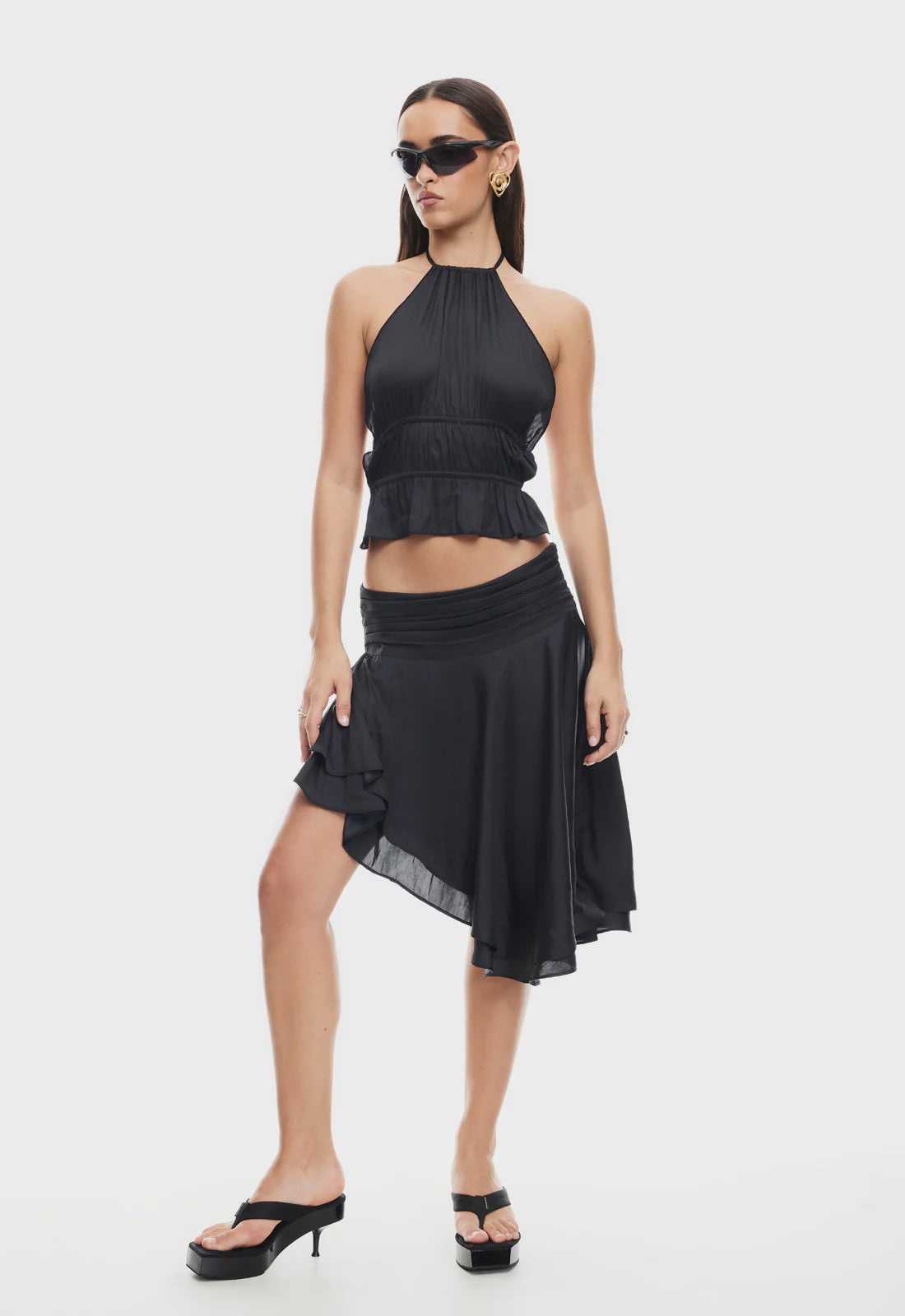 Legacy Midi Skirt - Onyx