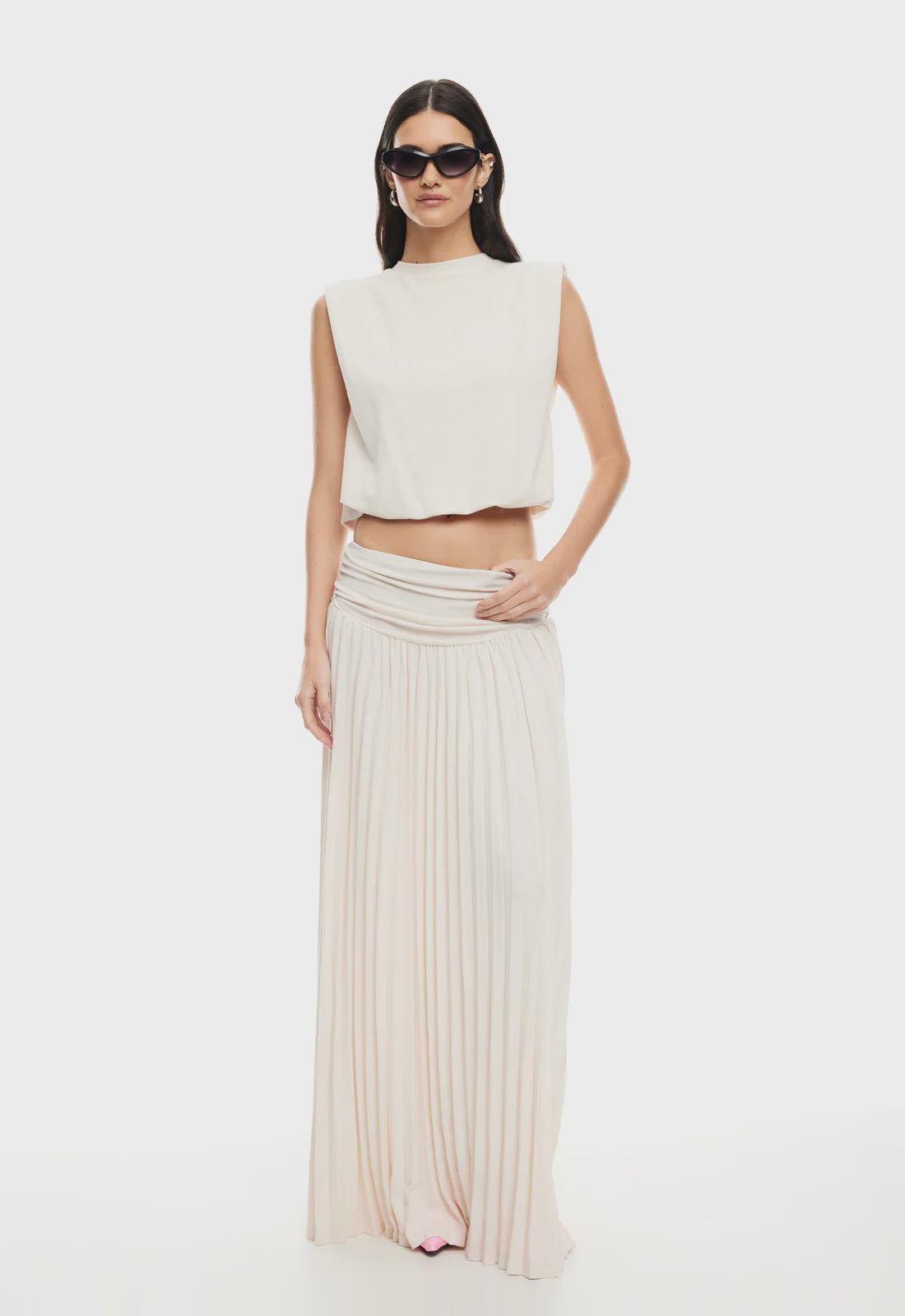 Field Of Dreams Maxi Skirt - Ivory