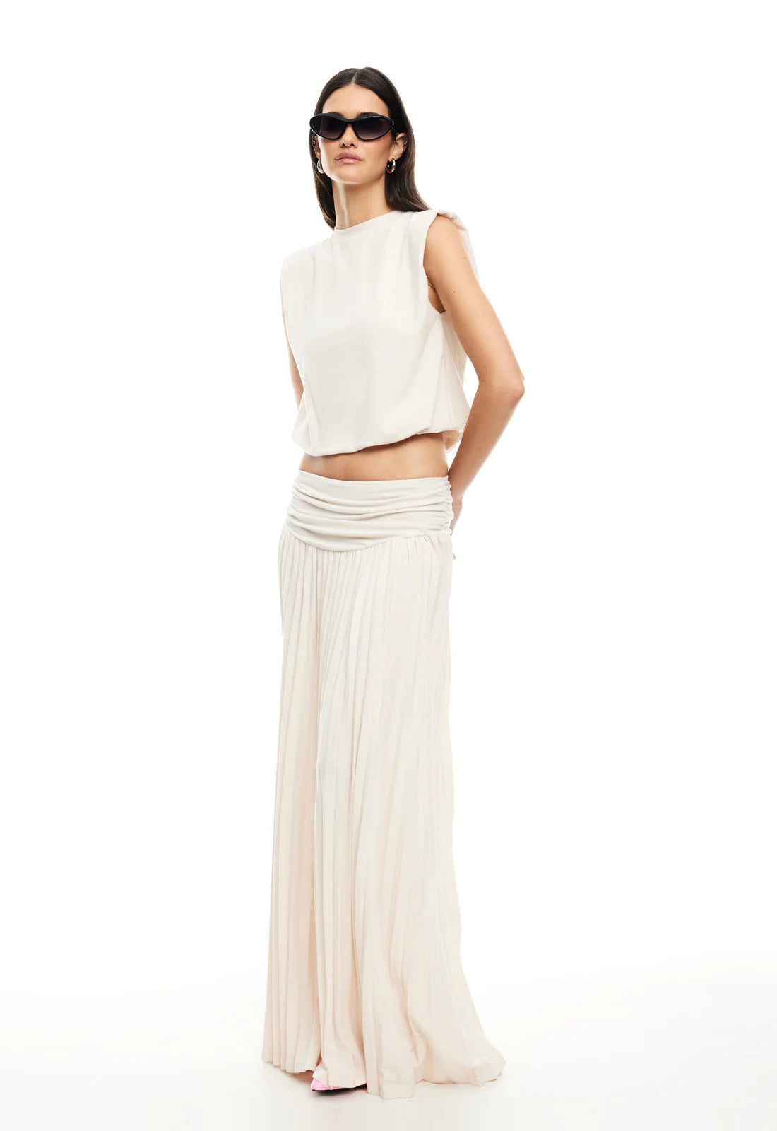 Field Of Dreams Maxi Skirt - Ivory