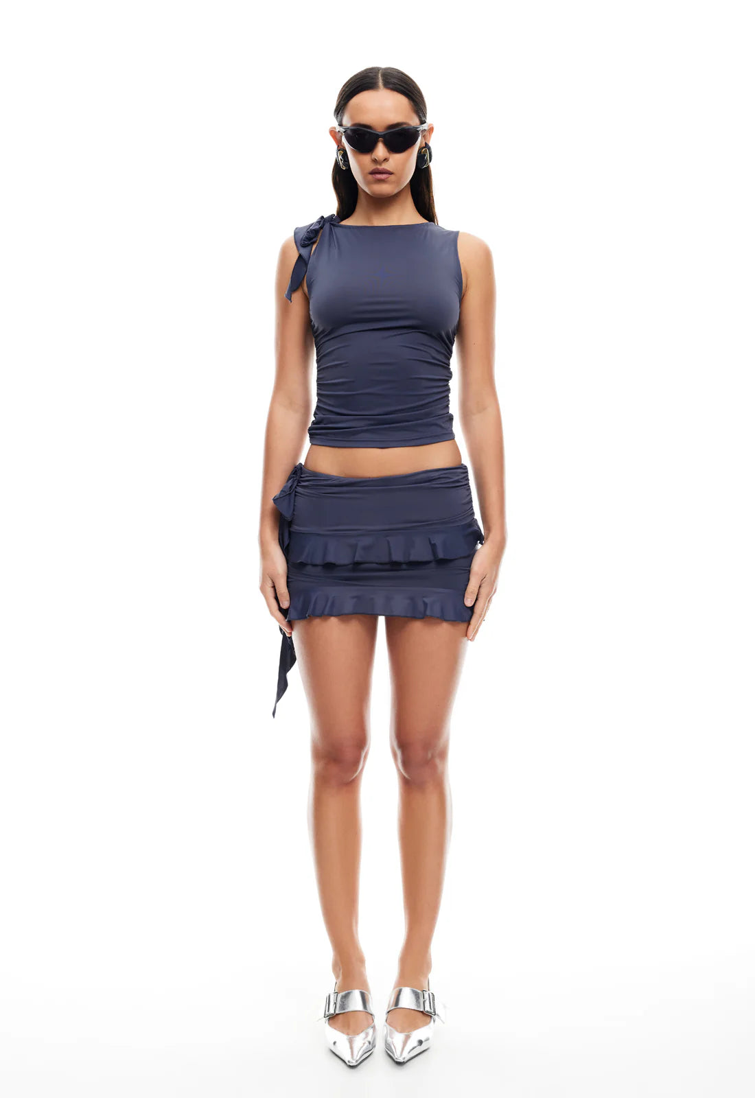 Rendezvous Mini Skirt - Mineral