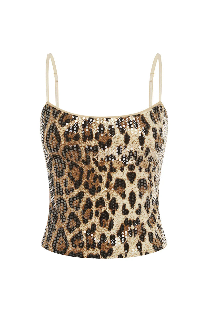 Lyra Top - Leopard Print