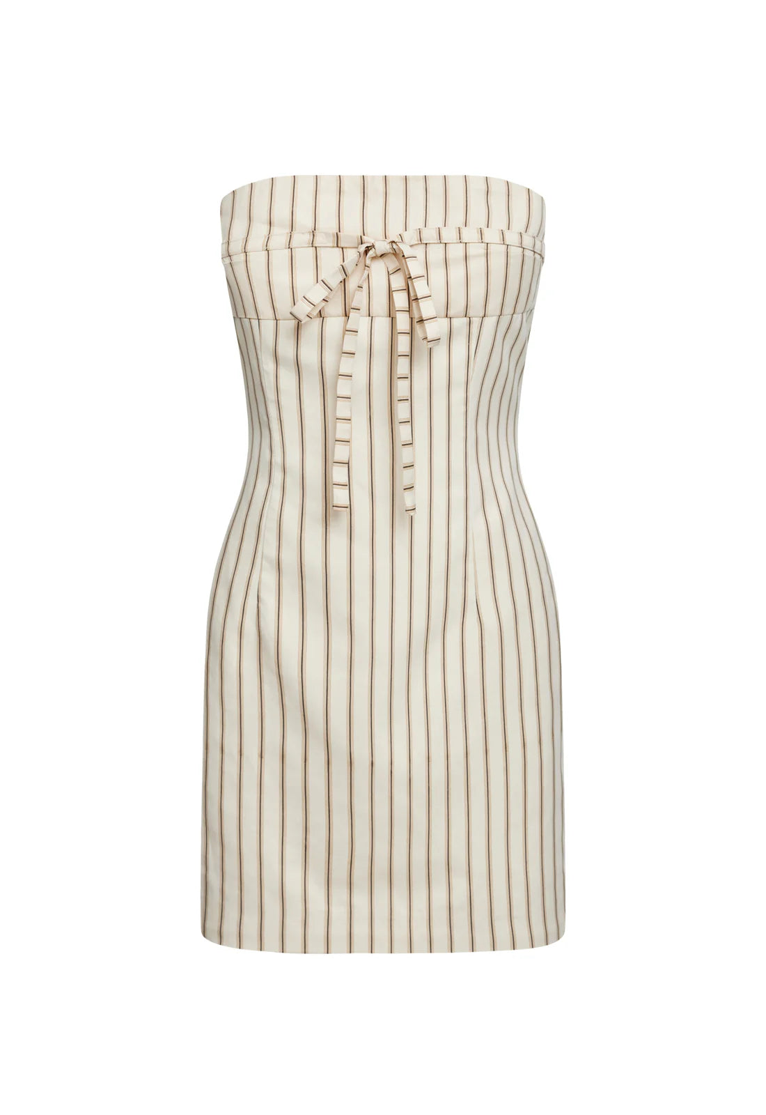 Club Lioness Mini Dress - Cream Stripe