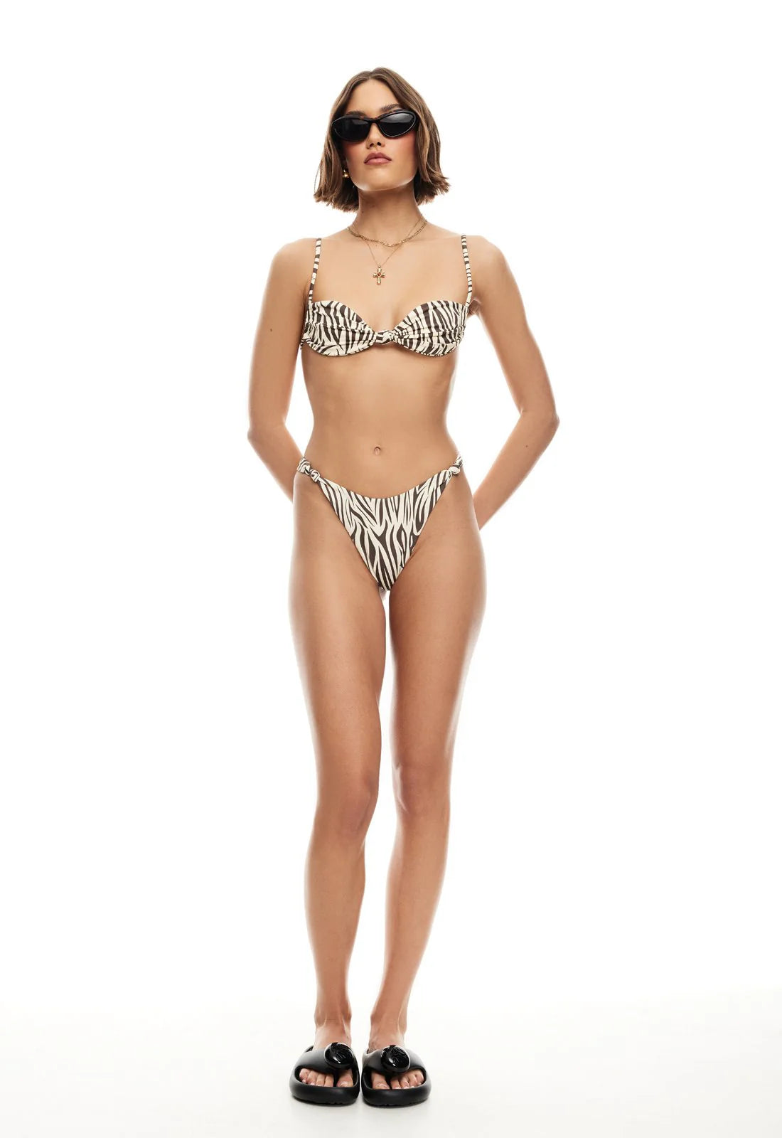 Naomi Knot Bottom - Zebra